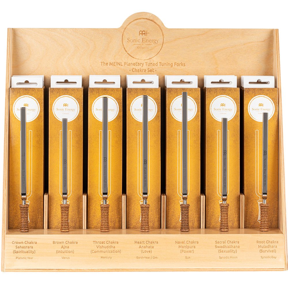 Meinl Sonic Energy Stimmgabel Display - Chakra-Set