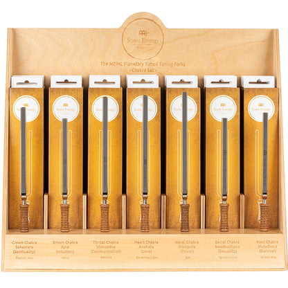 Meinl Sonic Energy Stimmgabel Display - Chakra-Set