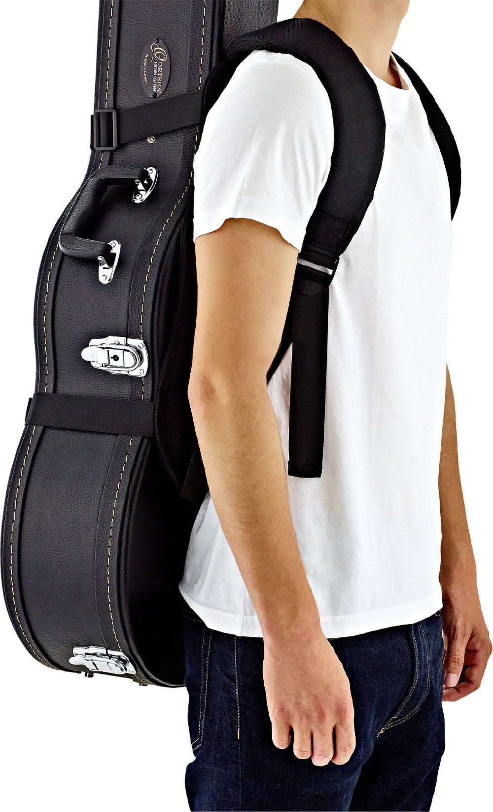 ORTEGA DeLuxe Back Pack Strap - Black