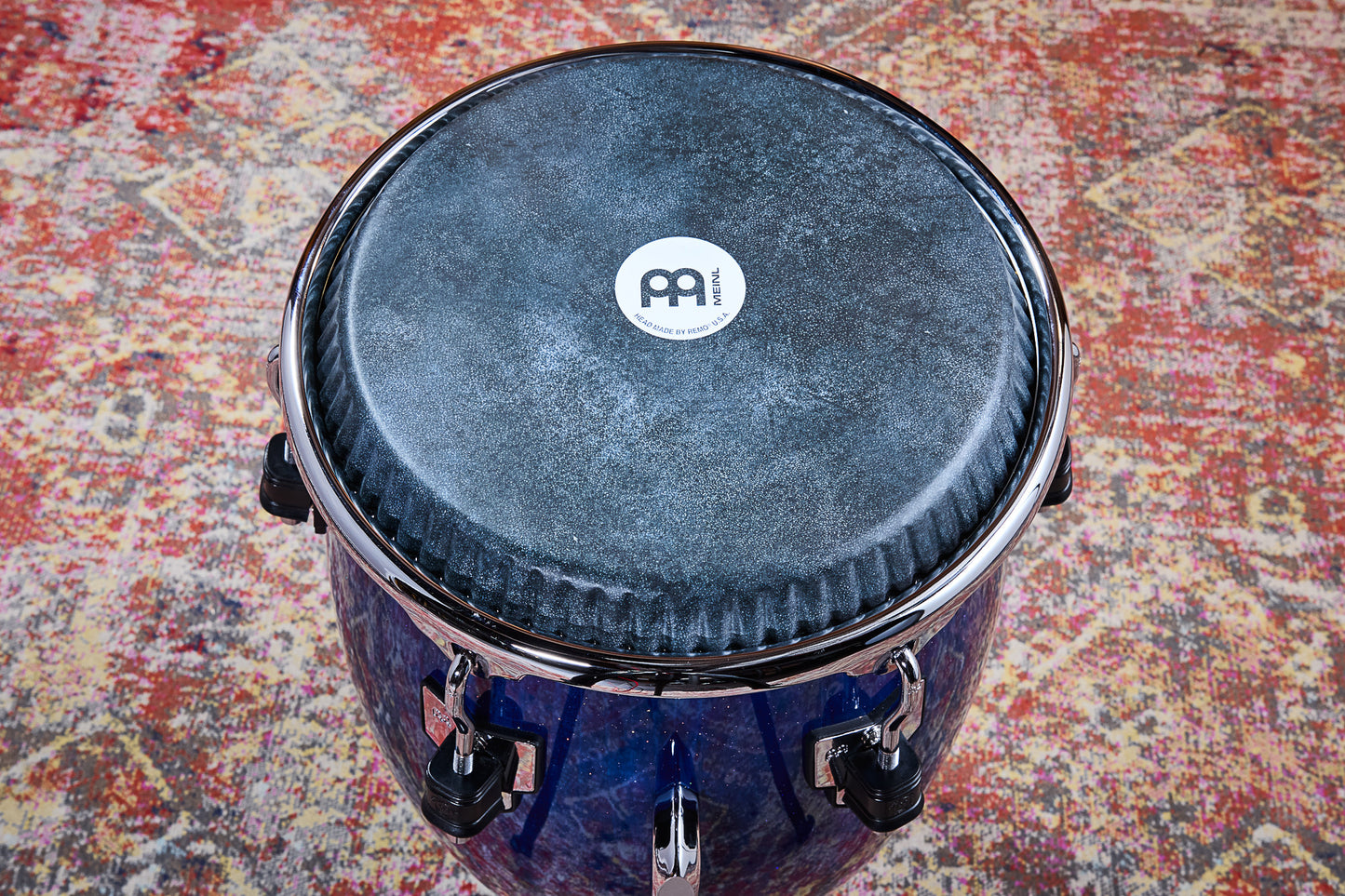 MEINL Percussion Artist Series William Kachiro Conga 11 3/4" /REMO® Black Calfskin Skyndeep Heads - Blue Wave