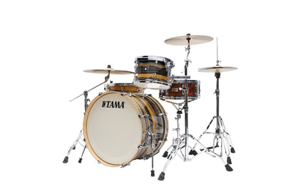 TAMA Superstar Classic Shell Kit 3 pcs - Natural Ebony Tiger Wrap/Chrome HW