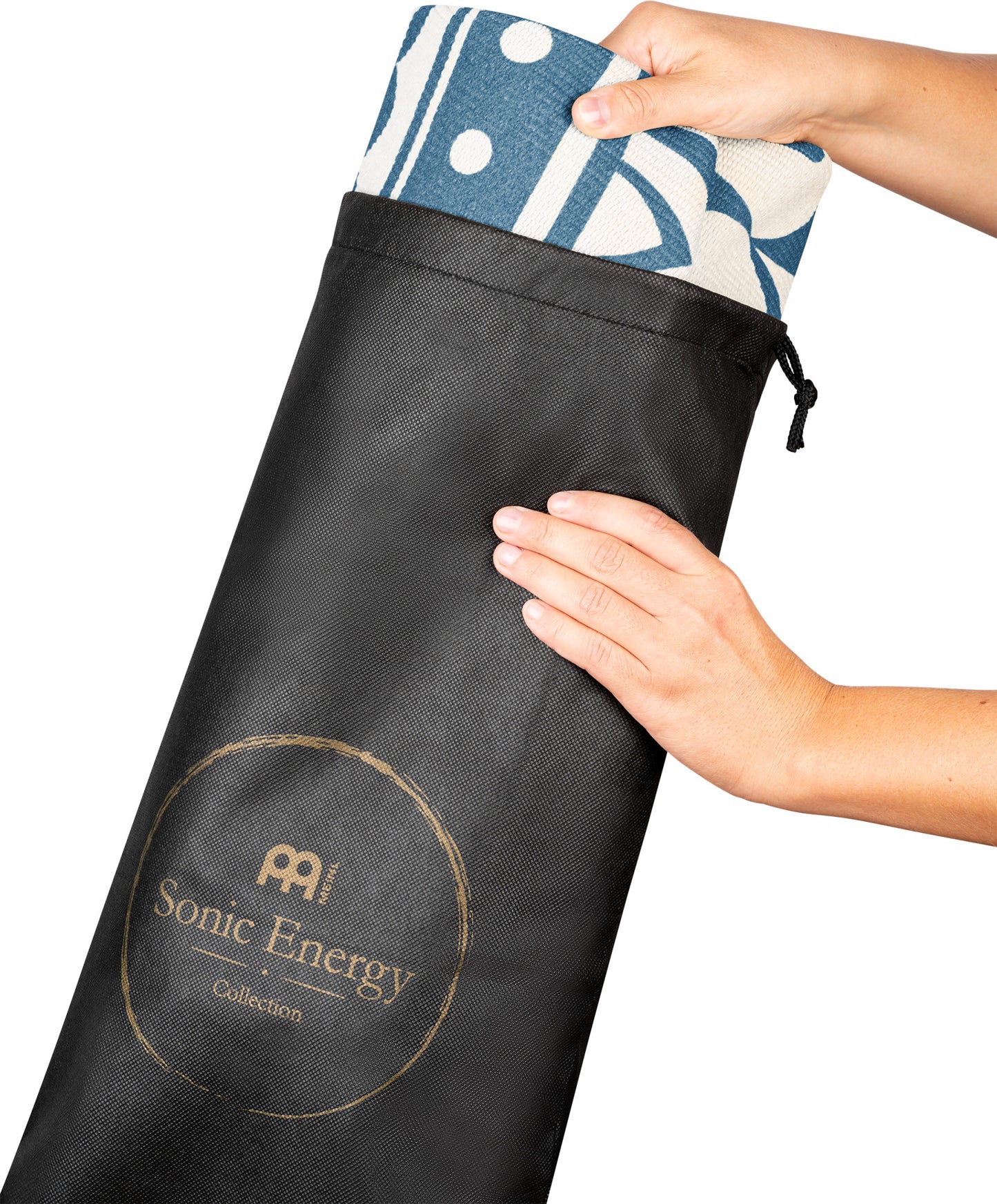 Meinl Sonic Energy Meditation Rug - Navy Blue / Floral Design