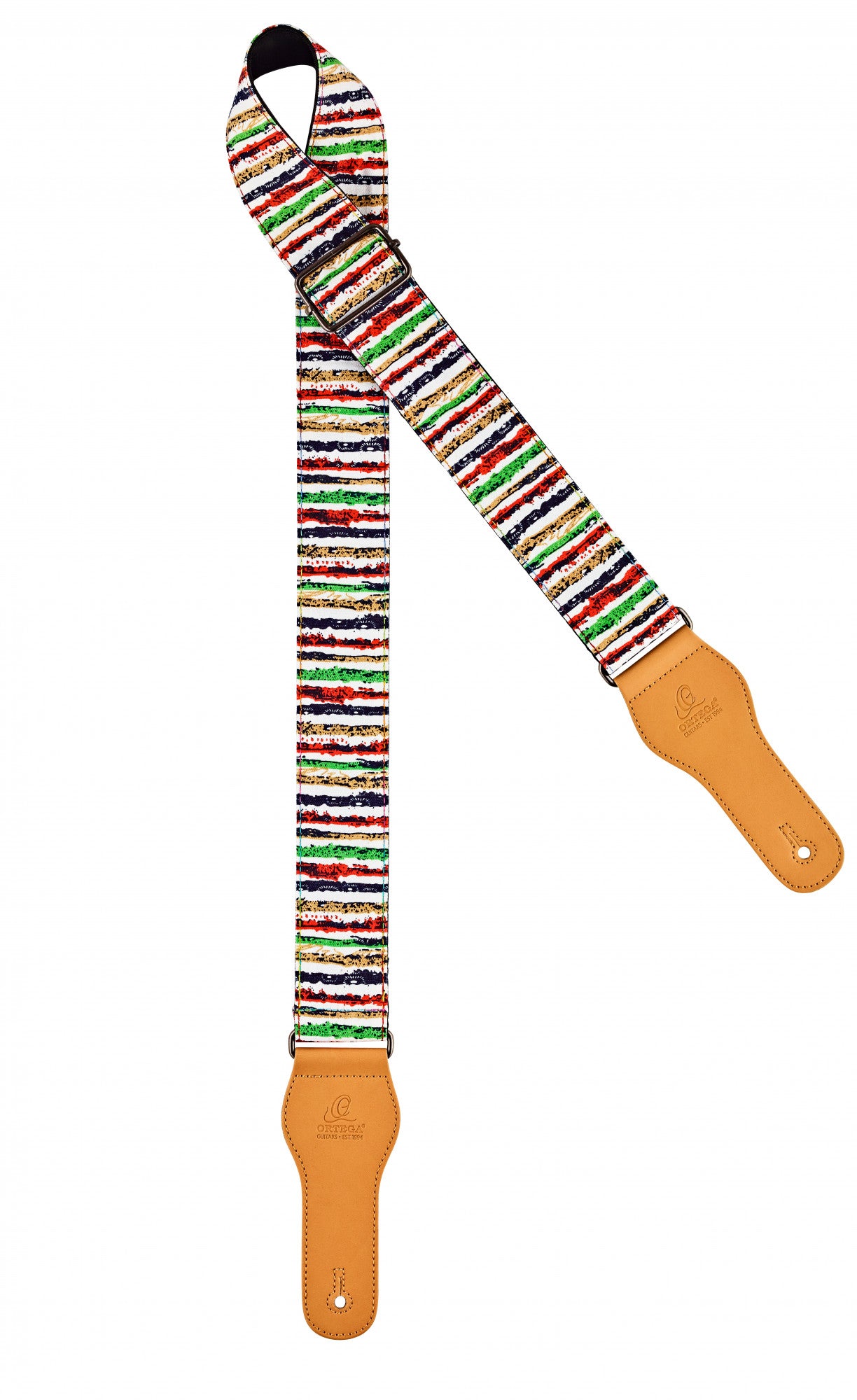 ORTEGA Creative Series Guitar Cotton Strap - Striped