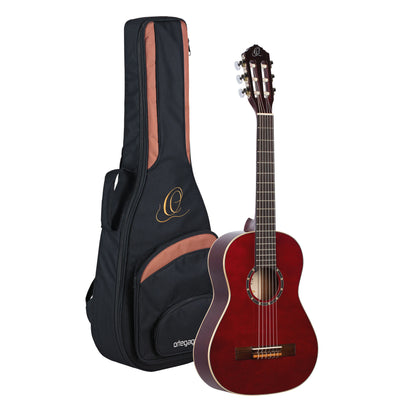 ORTEGA Family Series 1/2 Classical Guitar 6 String - Wine Red + Gigbag