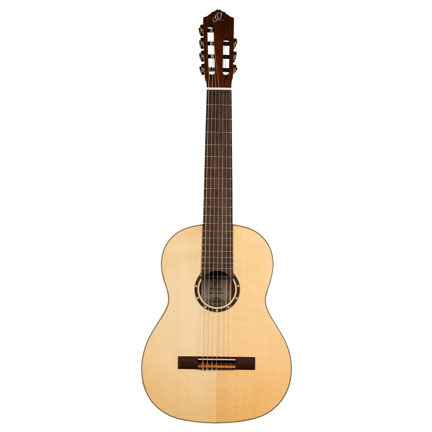 ORTEGA Family Series Pro 4/4 Slim Neck Konzertgitarre 7 String - Massive Zeder + Bag