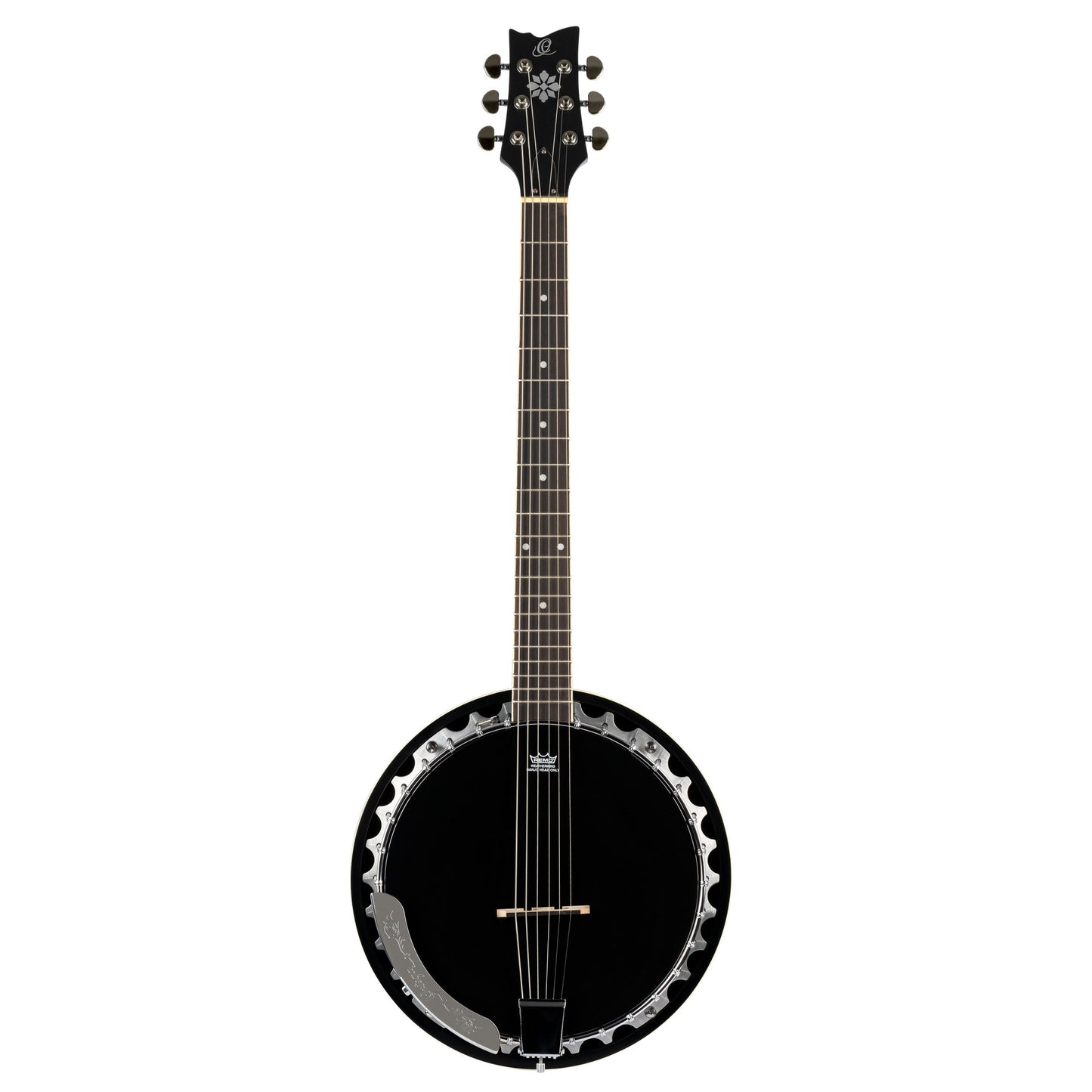 ORTEGA Raven Series Banjo 6 String - Mahogany Black + Bag