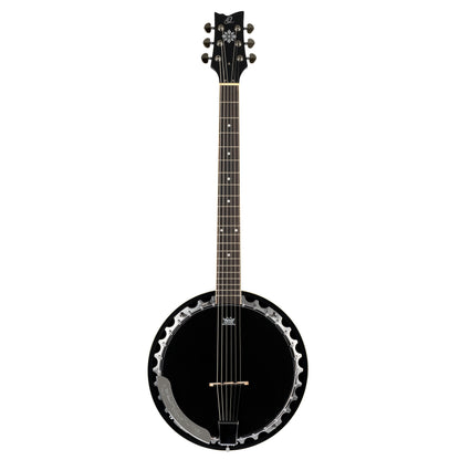 ORTEGA Raven Series Banjo 6 String - Mahogany Black + Bag