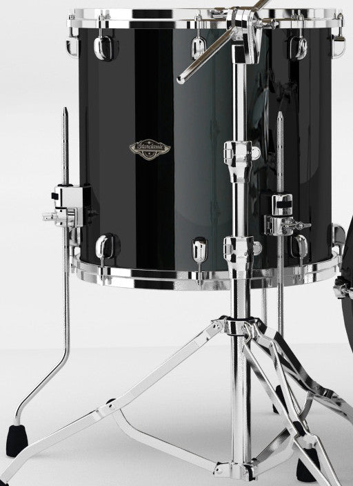 TAMA Starclassic Walnut/Birch Lacquer Floor Tom 18" x 16" - Piano Black/Chrom HW