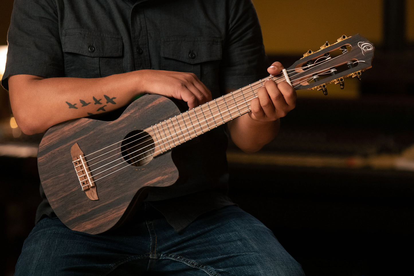 ORTEGA Mini Travel Series 1/8 Gitarre 6-String - Natur