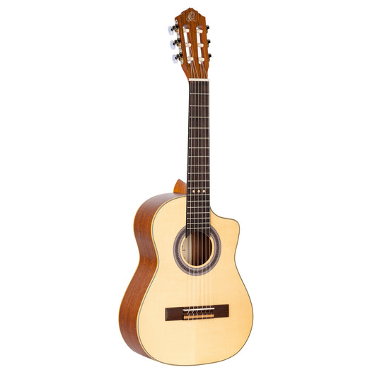 ORTEGA Requinto Series Pro 1/2 Akustikgitarre 6-String - Natural + Gigbag
