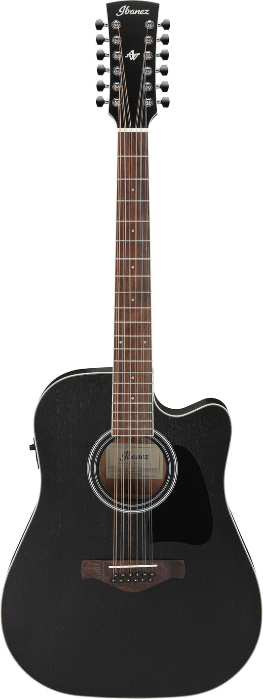 IBANEZ Artwood AW Acoustic Guitar 12-String - Weathered Black