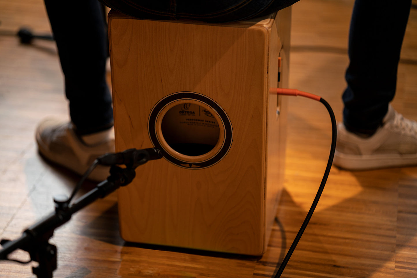 ORTEGA Performer Series Cajon - Walnut / Baltic Birch Natural