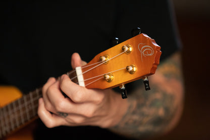 ORTEGA Custom Built Series Concert Ukulele 4 String - Honey Sunburst + Bag