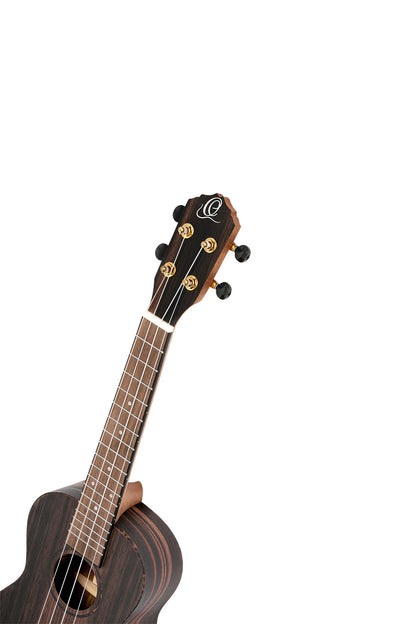 ORTEGA Timber Serie Konzert Ukulele 4 String Lefty - Ebony Natural + Bag