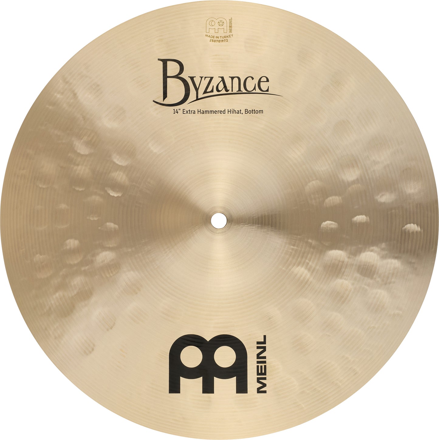 MEINL Cymbals Byzance Traditional Extra Hammered Hihat - 14"
