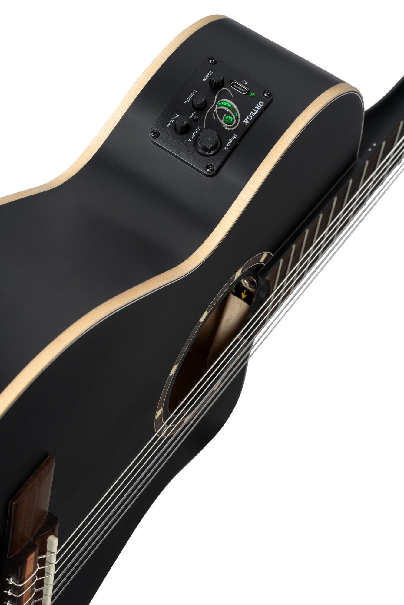 ORTEGA Family Series 3/4 Konzertgitarre 6-String - Satin Black + Gigbag