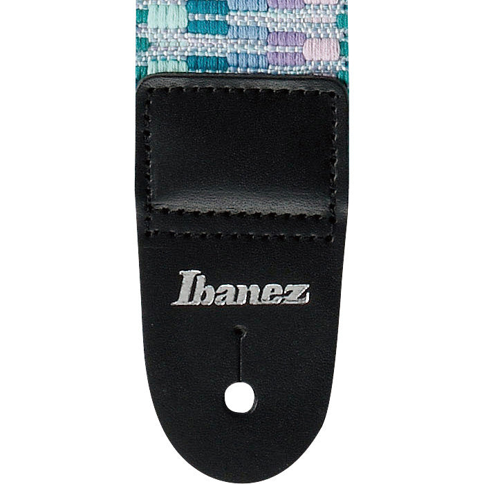 IBANEZ Braided Guitar Strap - Mint Green/Purple