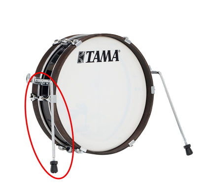 TAMA Bass Drum Beine für Club Jam Pancake - Chrom mit Gummifüßen 2 Stück