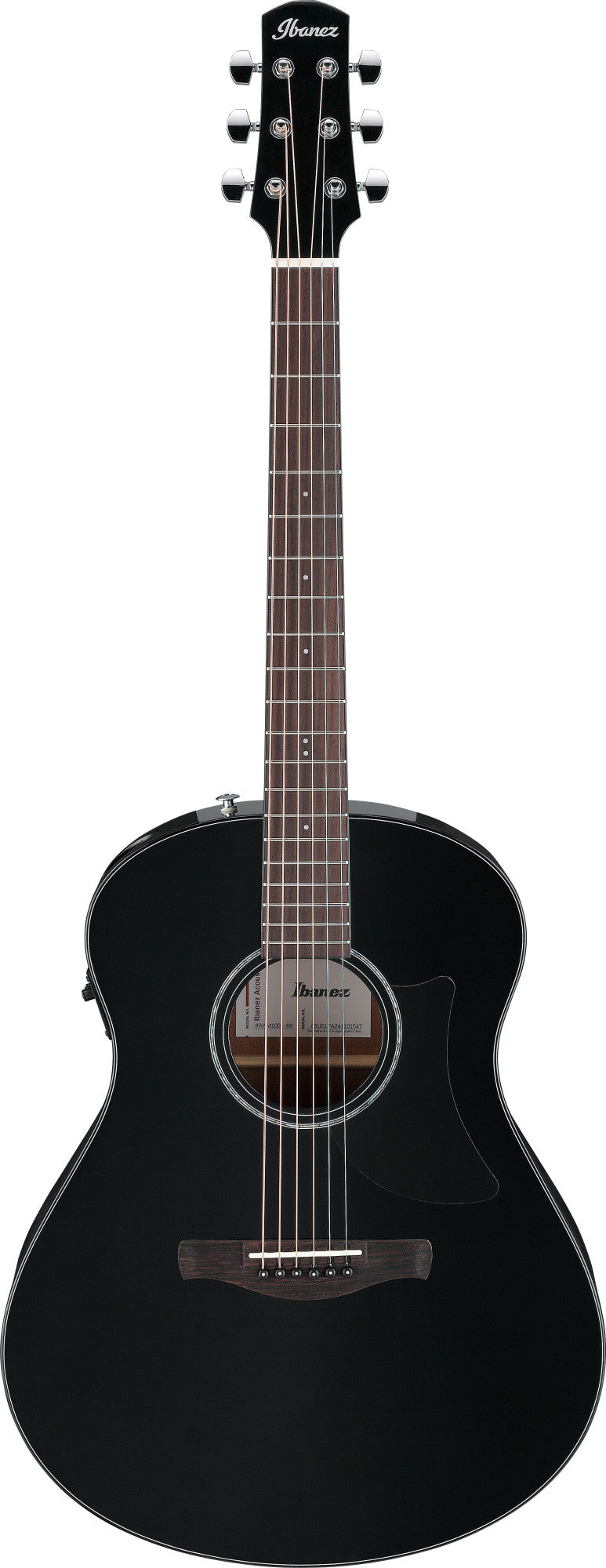 IBANEZ Advanced Acoustic AAM Acoustic Guitar 6-String - Black High Gloss