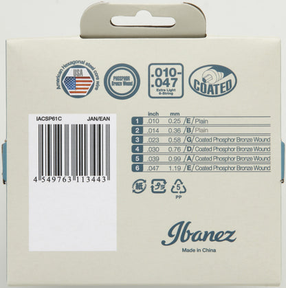 IBANEZ Saiten Set für 6 String Akustikgitarre - Extra Light