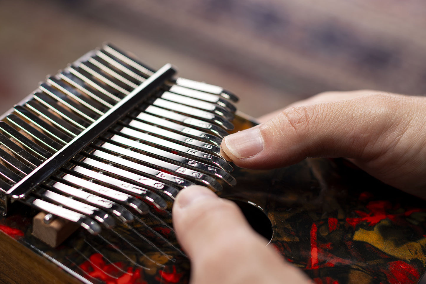 MEINL Percussion Sound Hole Designer Kalimba - Lava