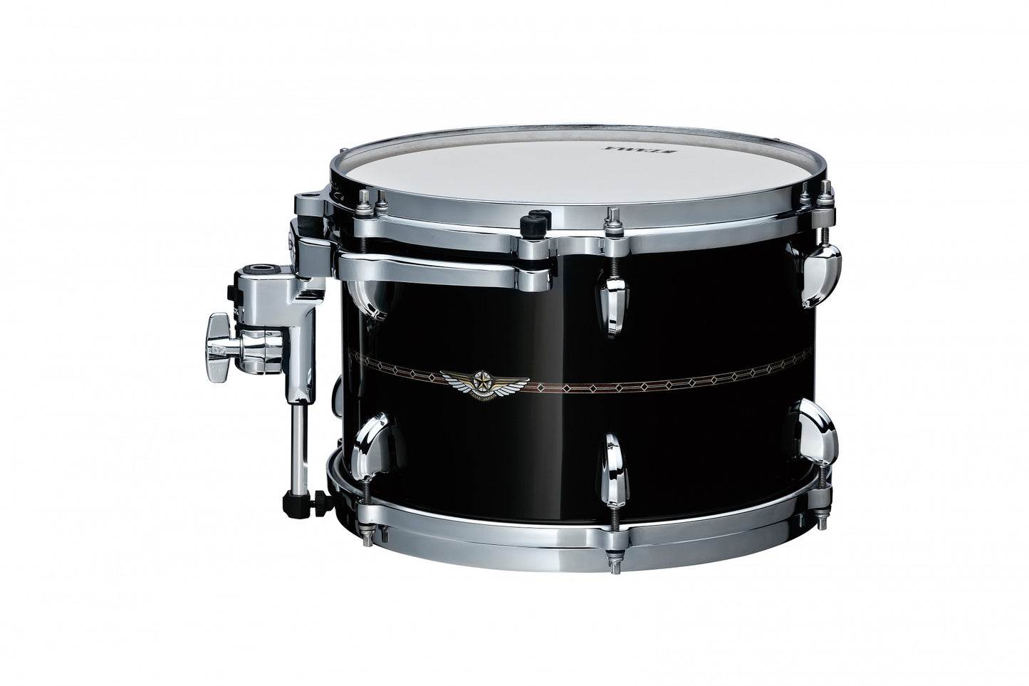 TAMA STAR Bubinga Rack Tom 10" x 8" - Piano Black/Chrom HW/mit Inlay Outside & Inside