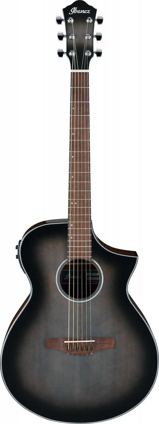 IBANEZ AEW Acoustic Guitar 6-String - Transparent Charcoal Burst High Gloss