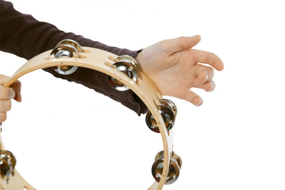 NINO Percussion Wood Tambourine - 10"