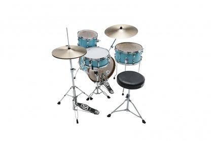 TAMA Club-Jam Shell Kit 4 teilig - Aqua Blue/Chrom HW
