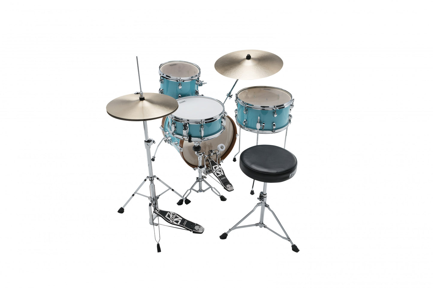 TAMA Club-Jam Shell Kit 4 teilig - Aqua Blue/Chrom HW