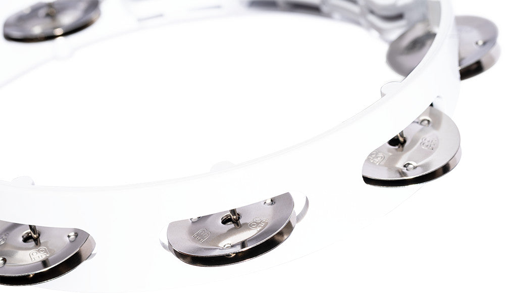 MEINL Percussion Headliner® Series Molded ABS Tambourine - 8" White