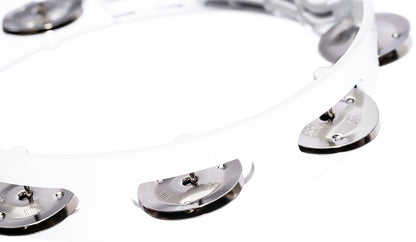 MEINL Percussion Headliner® Series Molded ABS Tambourine - 8" White