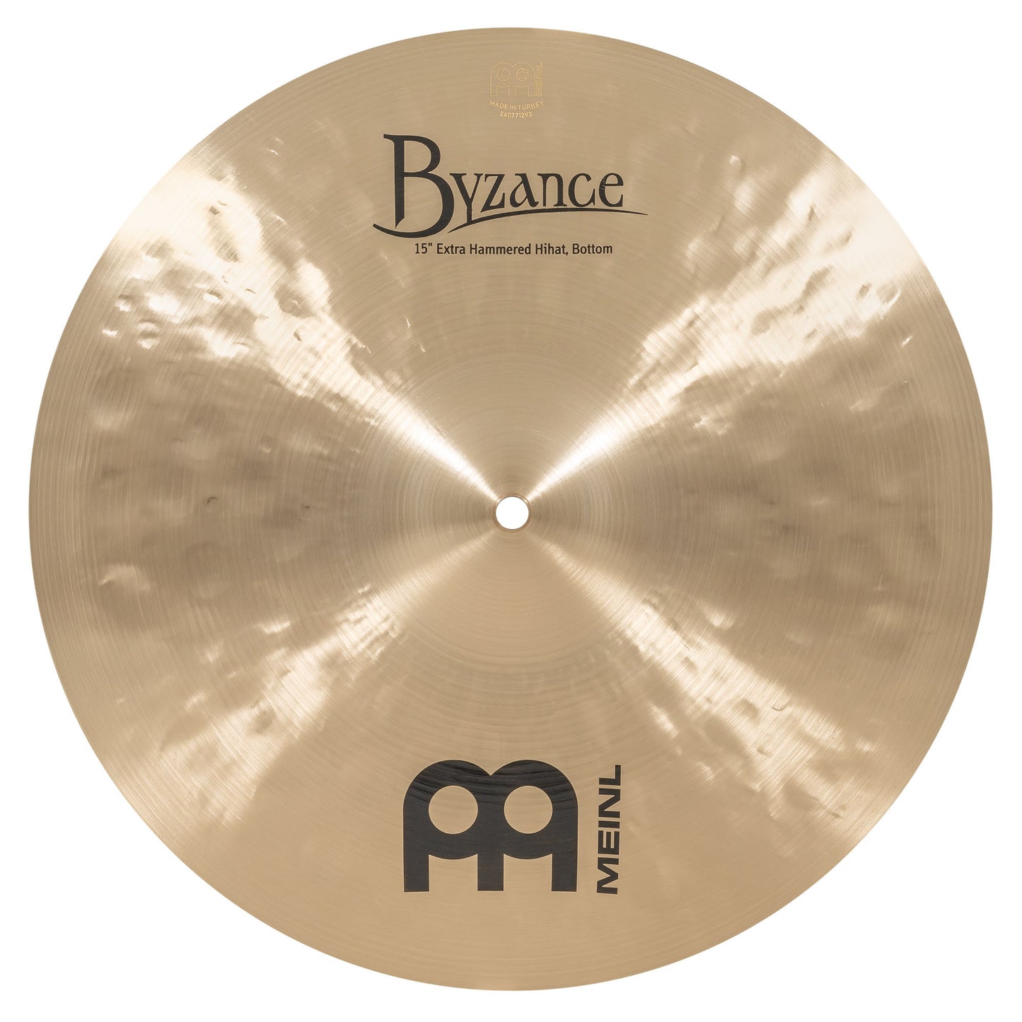 MEINL Cymbals Byzance Traditional Extra Hammered Hihat - 15"