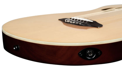 ORTEGA TourPlayer DeLuxe Nylon String Gitarre 6-String - Fichte Natur + Gigbag