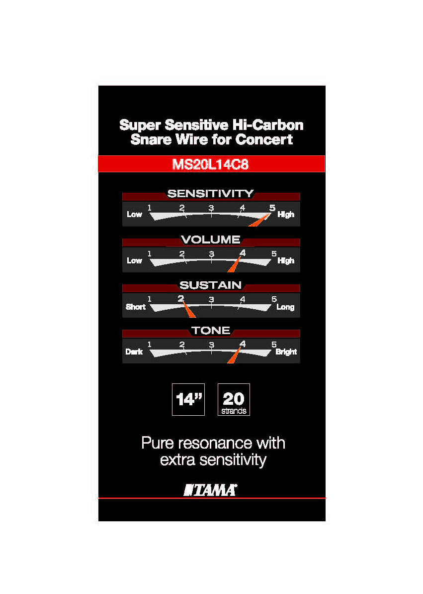 TAMA Super Sensitive Hi-Carbon Snare Wire for Concert