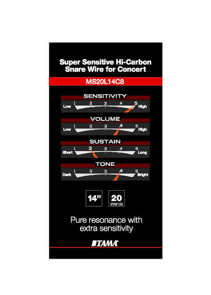 TAMA Super Sensitive Hi-Carbon Snare Wire for Concert