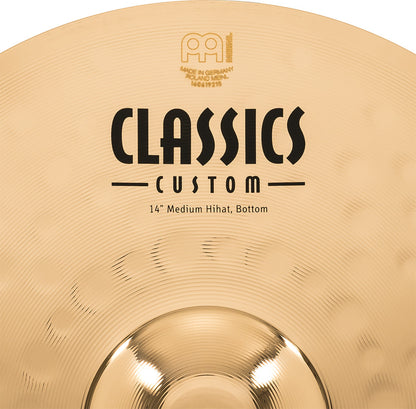MEINL Cymbals Classics Custom Brilliant Medium HiHat - 14"