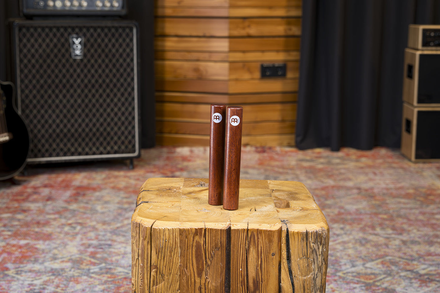 MEINL Percussion Wood Claves - Indian Walnut