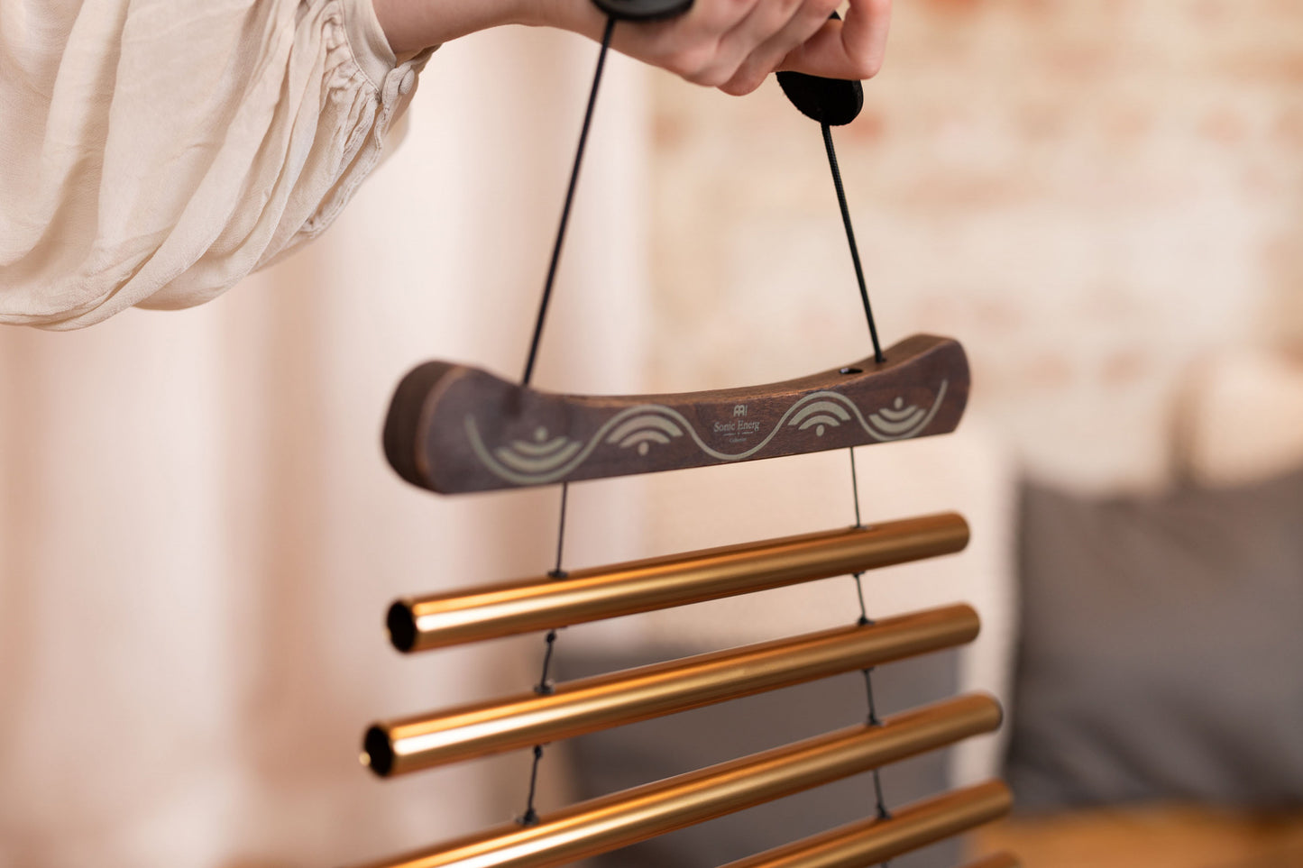 MEINL Sonic Energy Meditation Flow Chime 35"/88 cm - 440 Hz/10 Notes/G Major - Bronze