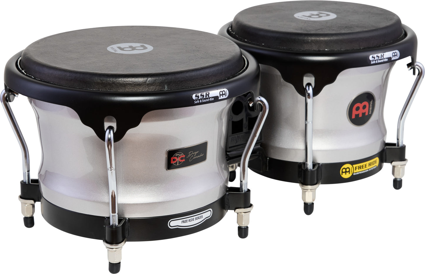 MEINL Percussion Artist Series Diego Camacho Signature 7" & 8 1/2" Bongo - Pearl Grey