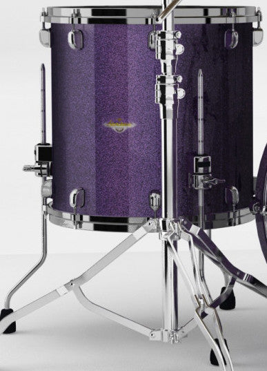 TAMA Starclassic Maple Lacquer Floor Tom 16" x 16" - Deeper Purple/Black Nickel HW