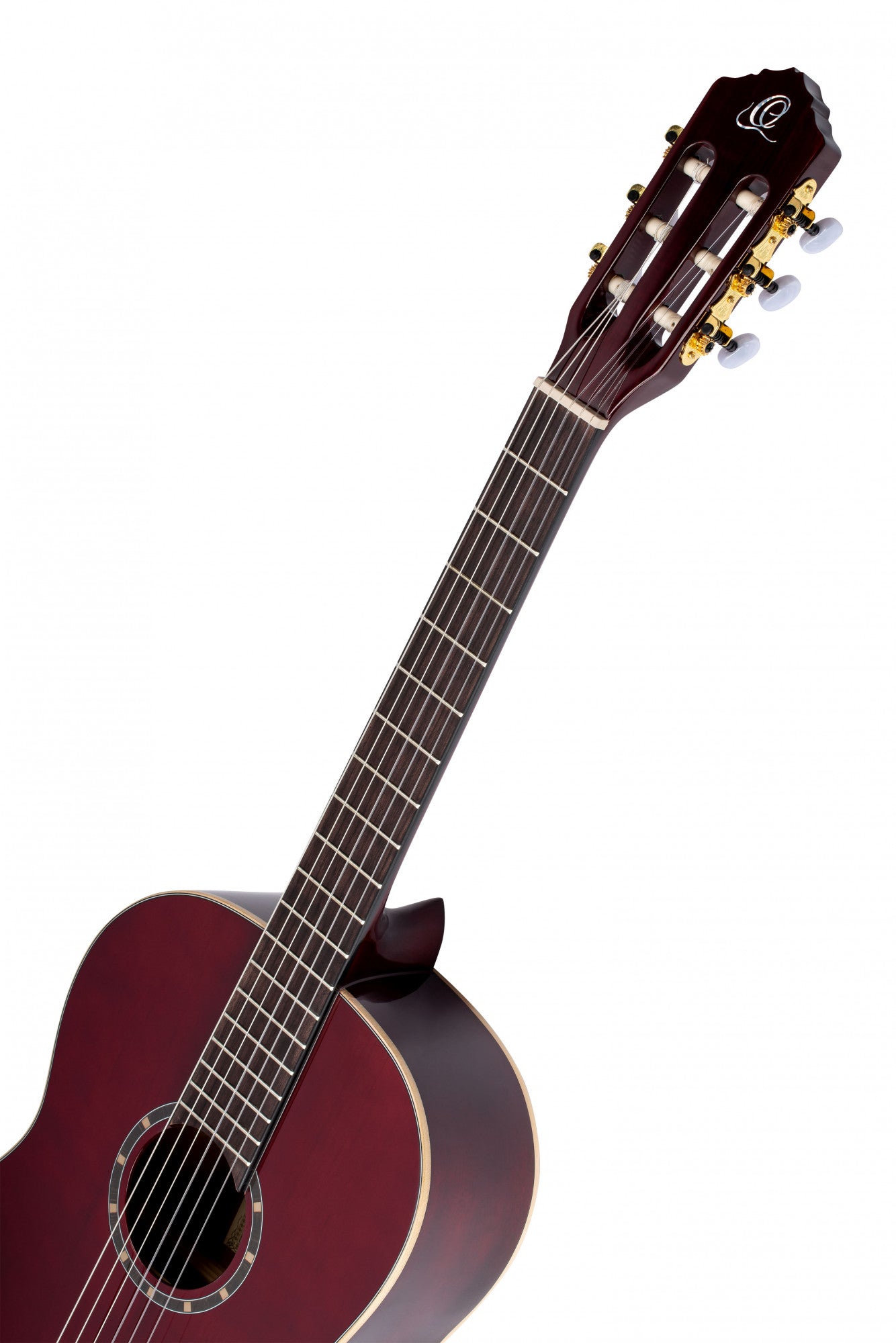 ORTEGA Family Series Pro 4/4 Slim Neck Konzertgitarre 6 String - Weinrot + Bag