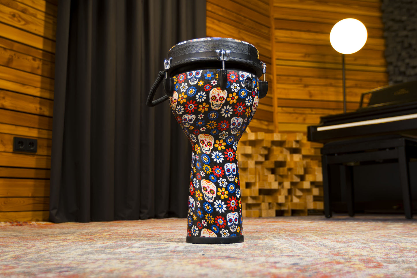 MEINL Percussion Jumbo Djembe Synthetic Head 10" - Day Of The Dead