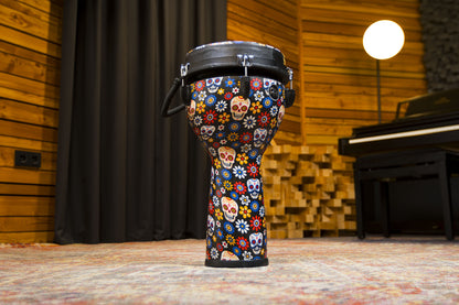 MEINL Percussion Jumbo Djembe Synthetic Head 10" - Day Of The Dead