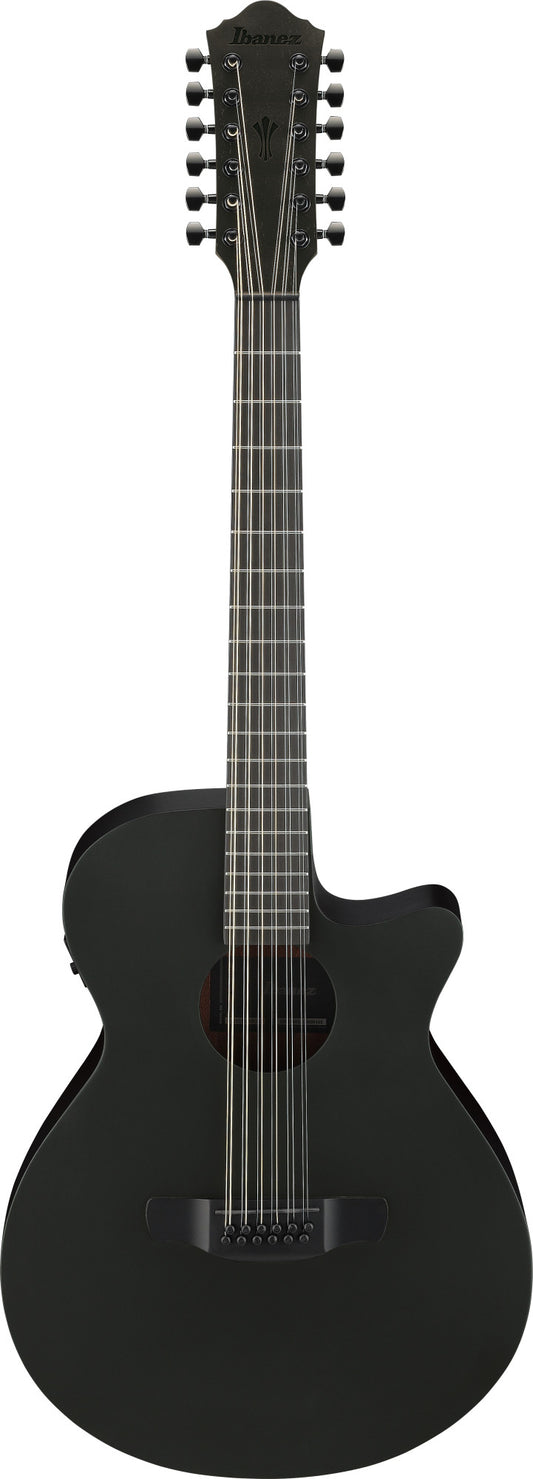 IBANEZ AEG Acoustic Guitar 12-String - Black Out
