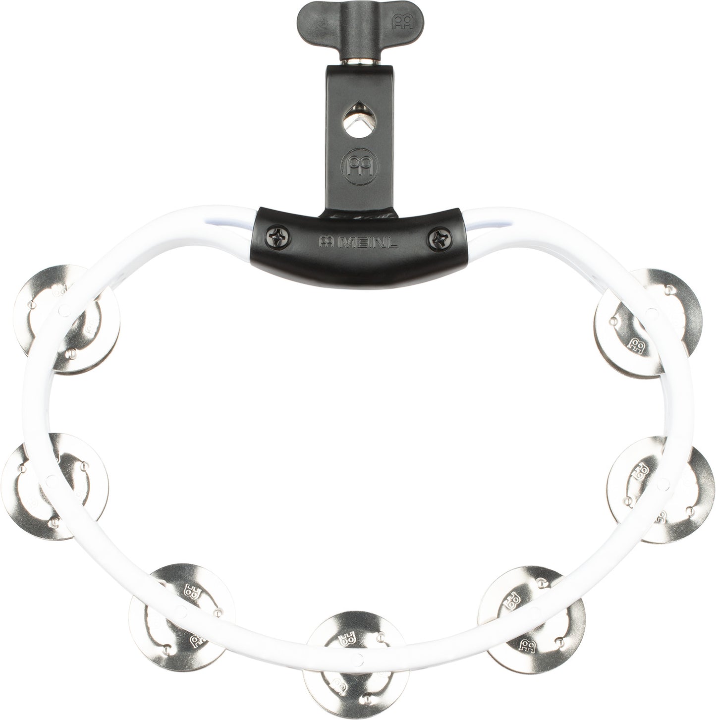 MEINL Percussion Headliner® Series Mountable Molded ABS Tambourine - White
