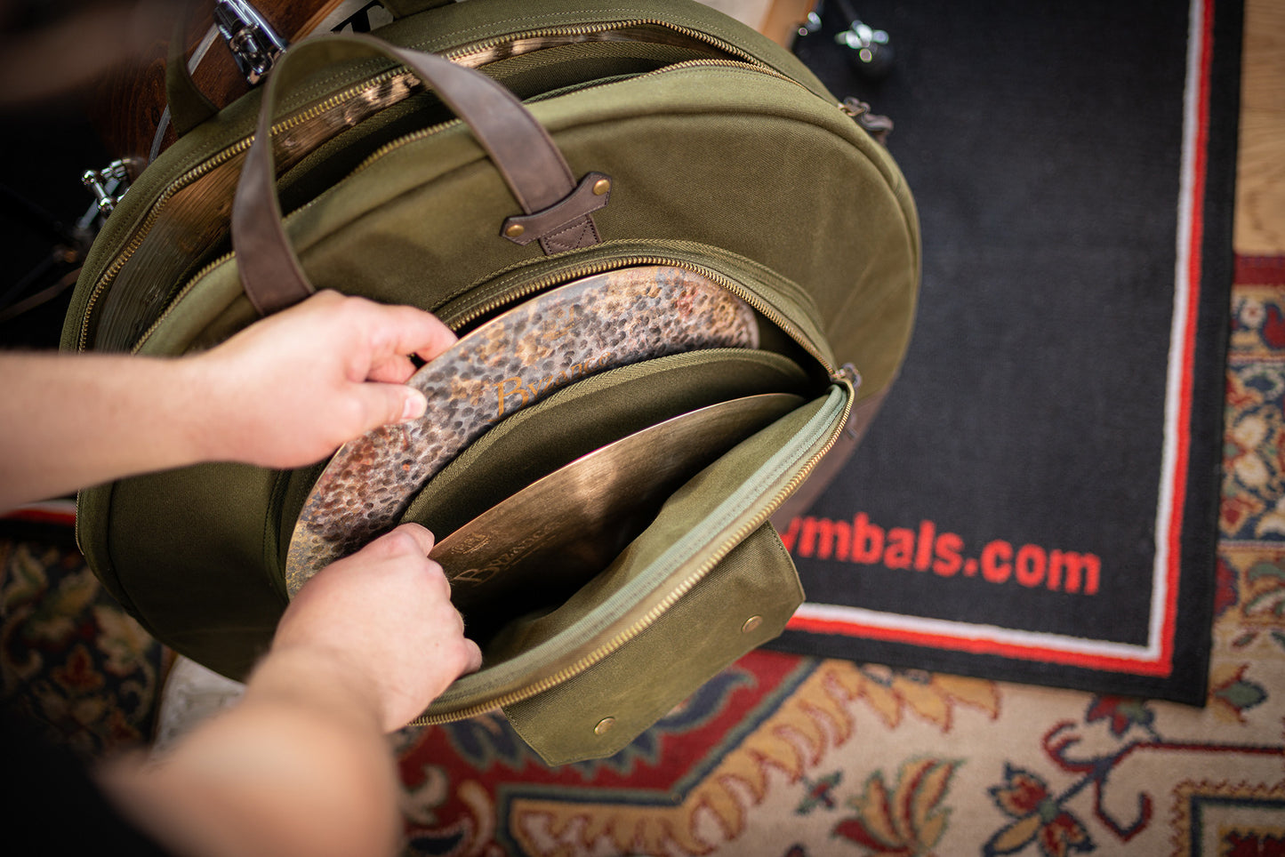 MEINL Cymbals Canvas Collection Cymbal Bag 22" - Forest Green
