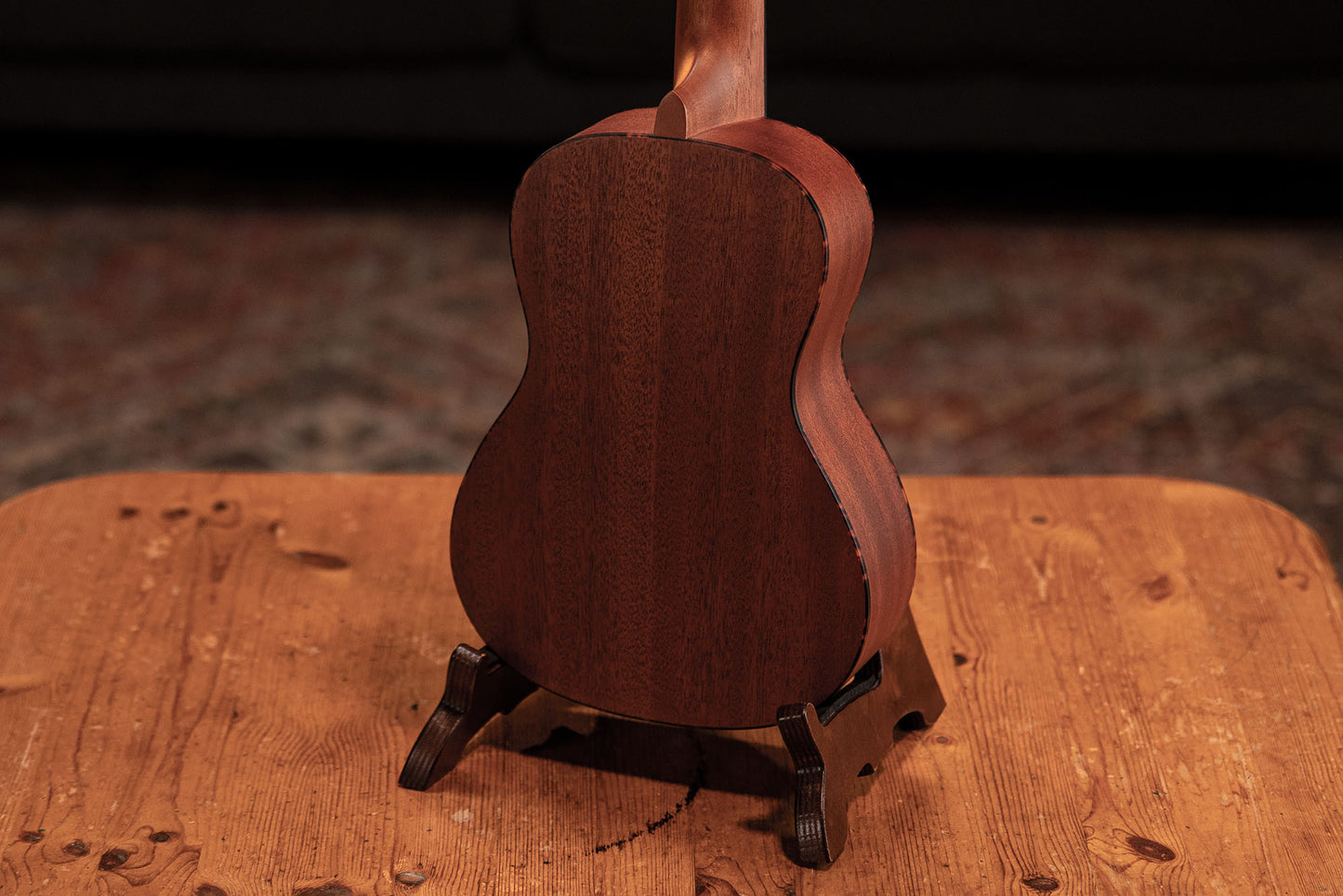 ORTEGA Bonfire Serie Konzert Ukulele 4 String Lefty - Fichte/Sapele Natur