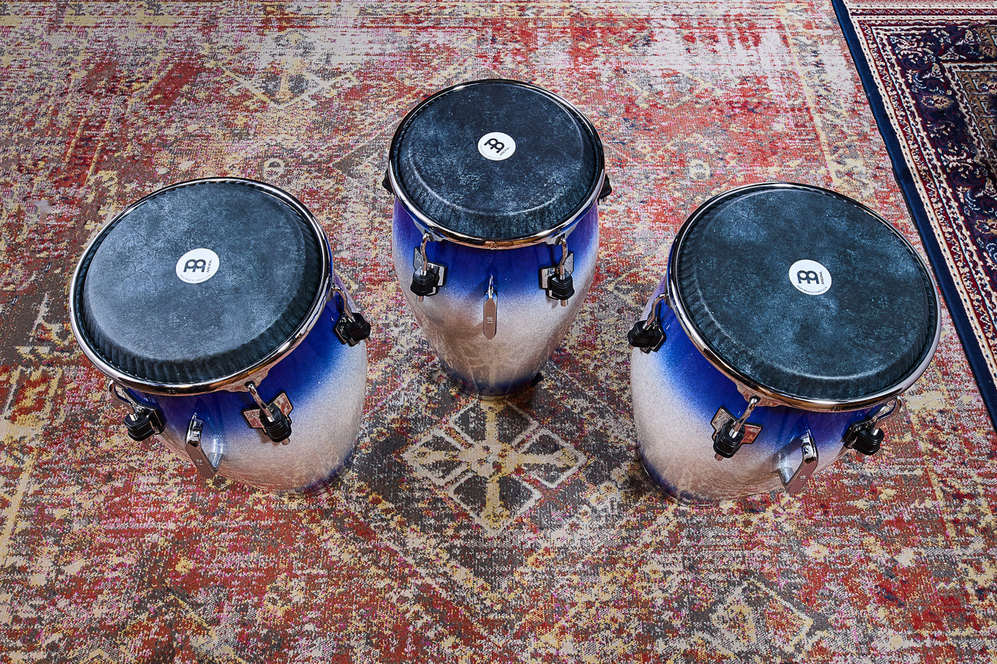 MEINL Percussion Artist Series William Kachiro Conga 11 3/4" /REMO® Black Calfskin Skyndeep Heads - Electric Sky
