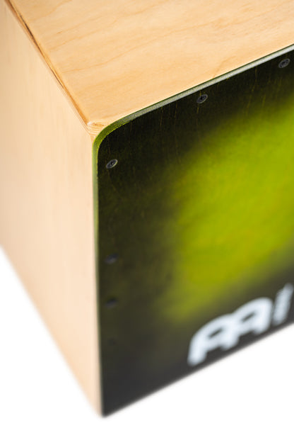MEINL Percussion Snarecraft Series Snare Cajon 100 Special Edition - Green Burst